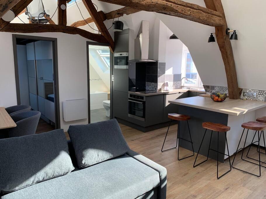 Le Henri IV - Vue Cathedrale, Parking Apartment Rouen Exterior foto